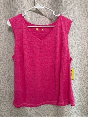 Xersion Hot Pink V-Neck Performance Tank - NWT